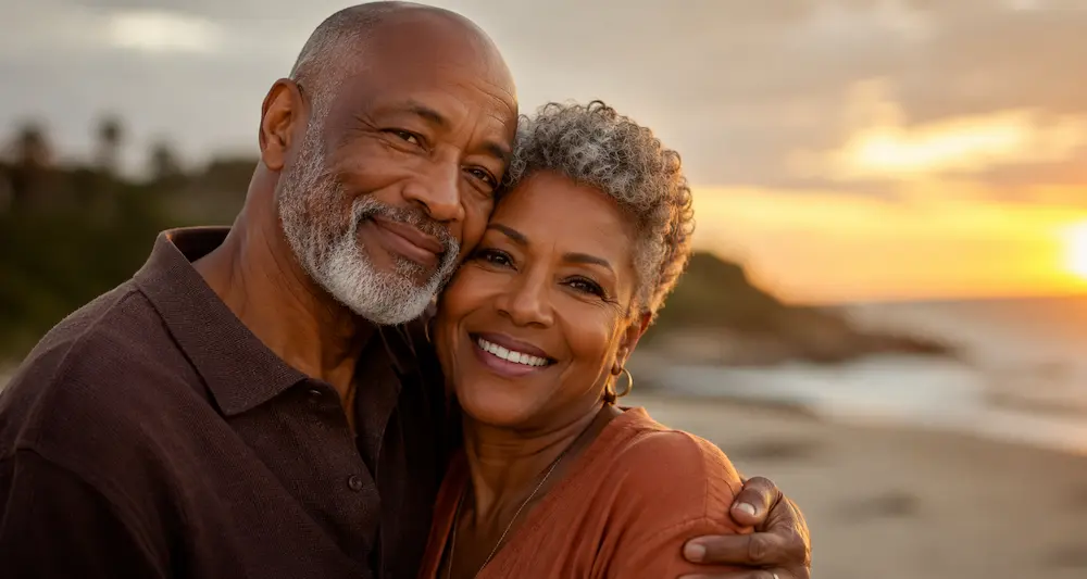 black silver couple